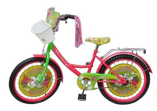 Двухколесный велосипед Profi P1851F-B салатово-розовый